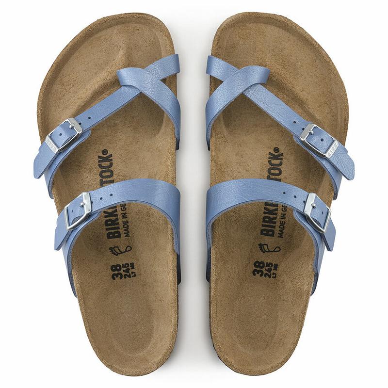 Birkenstock Graceful Birko-flor Mayari Dame Blå | DK 399RVD